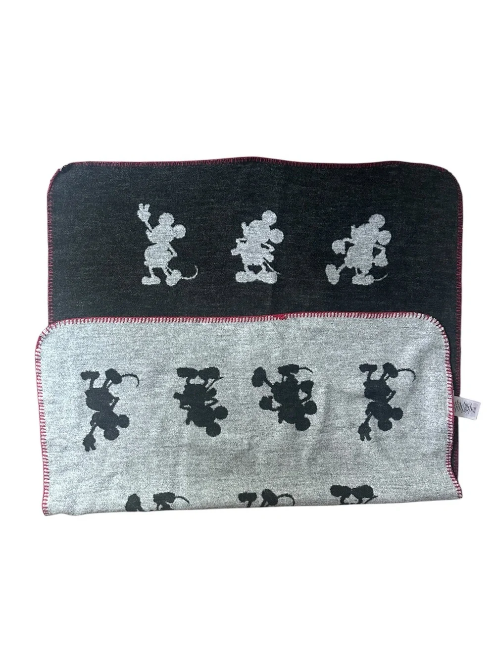 Pottery Barn Disney Mickey Mouse Reversible Jacquard Throw Blanket 20x20